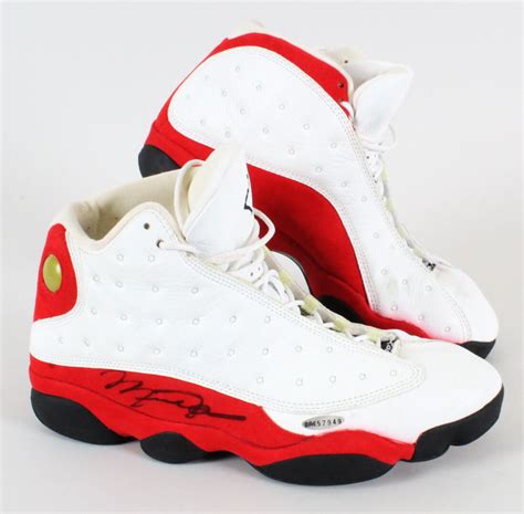 Michael Jordan Game-Issued Shoes, Signed- 1997-98 Air Jordan 13 COA UDA ...