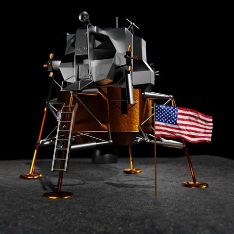 Apollo 11 lunar module 3D - TurboSquid 1615113