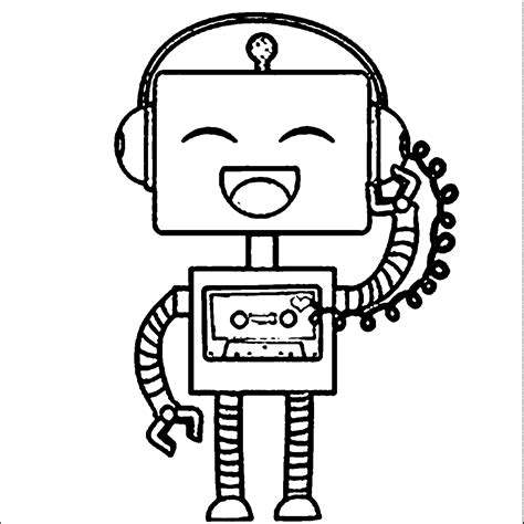 Cute robot coloring pages | Robot coloring pages, Cool coloring pages, Kids printable coloring pages