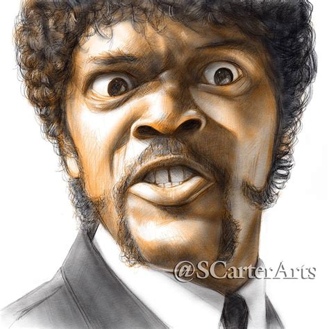 Pulp Fiction Samuel L. Jackson, Jules Winnfield, Movie, Tarantino, Art ...