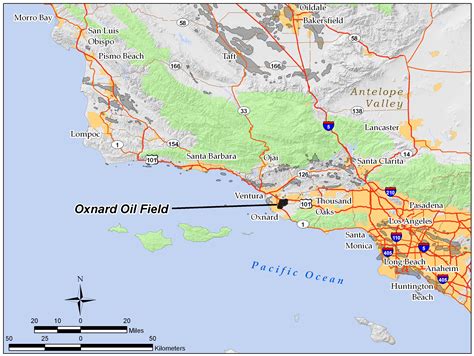 Oxnard Oil Field - Wikipedia - Oxnard California Map | Printable Maps