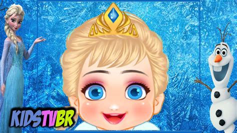 ღ DISNEY PRINCESS BABY ELSA | FROZEN BABY CARE GAME FOR GIRL | KIDS TV BR - YouTube