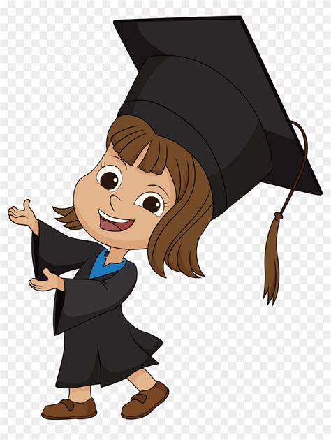 Freeuse Student Graduation Ceremony Academic Dress - Kids Graduation Clip Art, HD Png Download ...