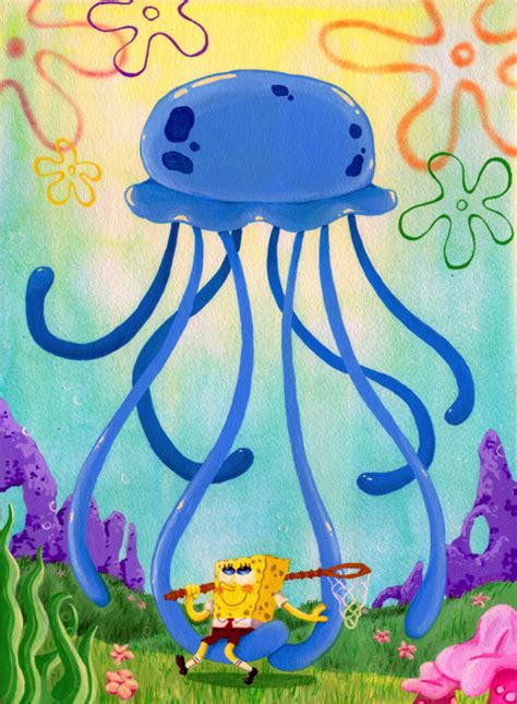 A beautiful piece of SpongeBob fan art. | Spongebob wallpaper, Cute cartoon wallpapers ...