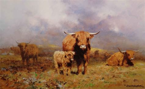 David Shepherd highland mist, scotland, signed, limited edition, prints