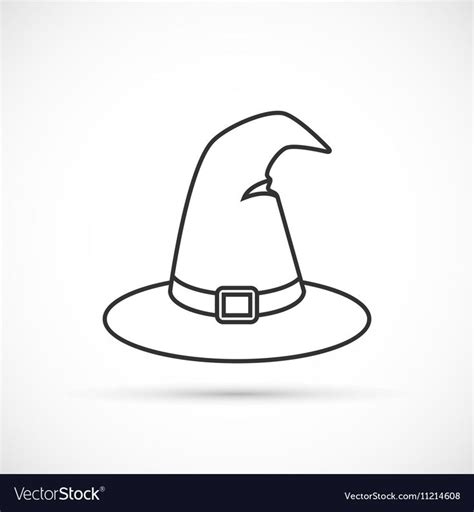 a witches hat on a white background