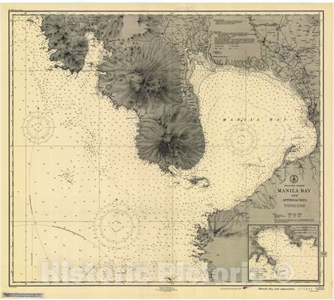 Historic Nautical Map - Manila Bay And Approaches, 1948 NOAA Chart - PHVintage Wall Art in 2022 ...