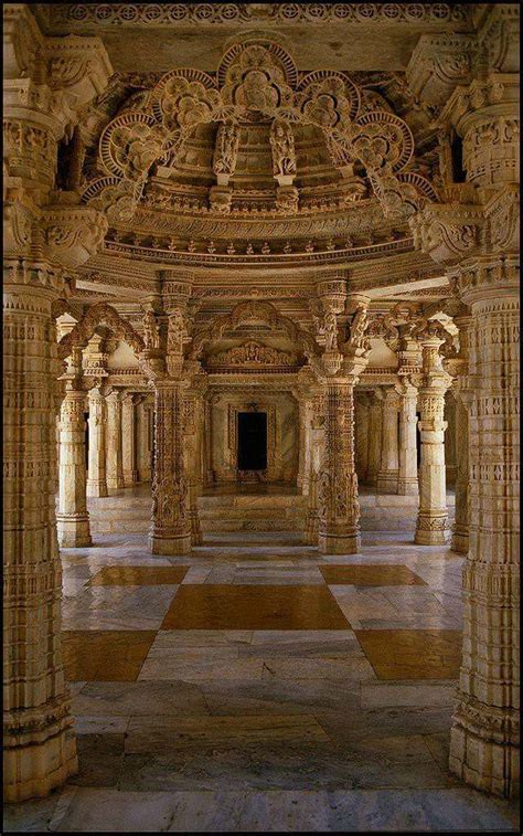 Interior of one of the temples at Delwara Temple complex, Rajasthan ...