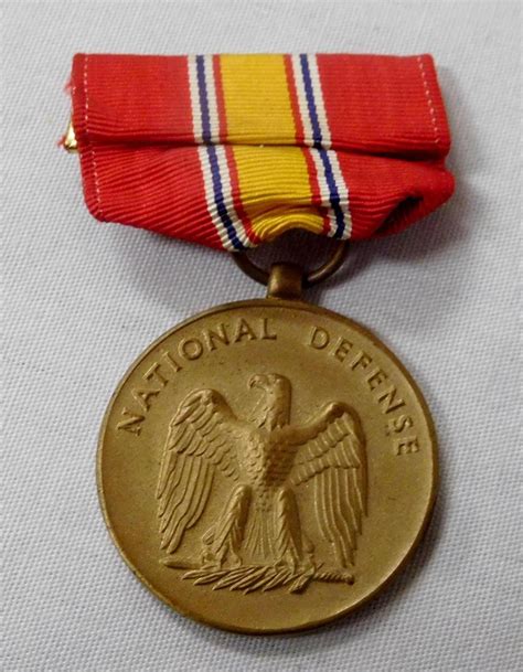 Lot - US National Defense Service Medal And Ribbon