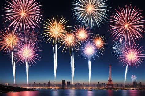 Premium AI Image | Beautiful new year fireworks