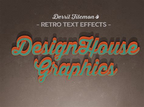 Vintage Text Effects on Behance