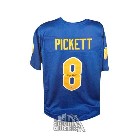 Kenny Pickett Autographed Pitt Custom Football Jersey - BAS | Steel ...