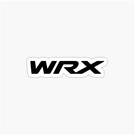 "Subaru WRX logo black" Sticker for Sale by Overspeed | Redbubble