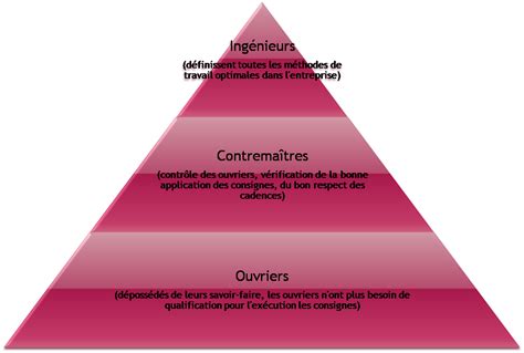 Taylorisme: Hiérarchisation dans l'entreprise