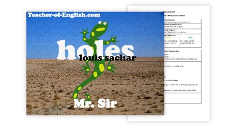 Holes Lesson 5: Mr. Sir - PowerPoint | English Year 6