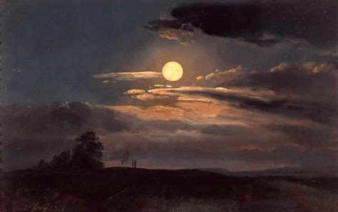 Moonlight study 1831 by Christian Friedrich Gille | Moonlight painting ...