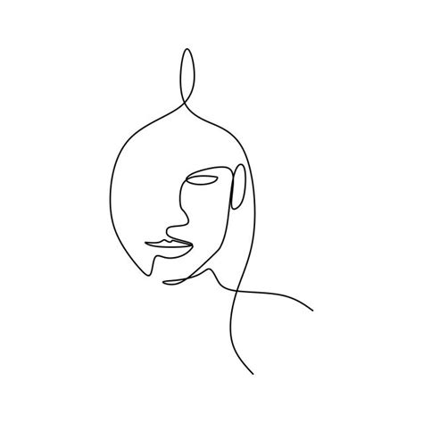 Woman Face Line Art Png - Download Free Mock-up