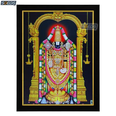 God Tirupati Balaji HD Photo Frame, Religious Framed Poster (SGEGS ID ...