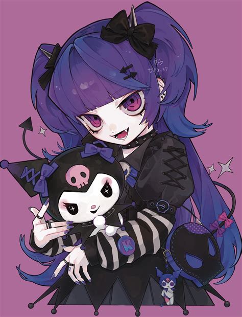 kuromi (sanrio and 1 more) drawn by tira_27 | Danbooru