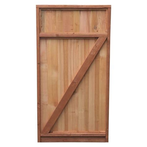 Signature Development 3 ft. x 6 ft. Western Red Cedar Solid Top Fence ...