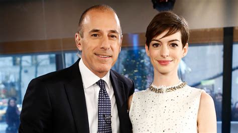 Matt Lauer Once Seemed to Victim-Blame Anne Hathaway In an Interview | Allure