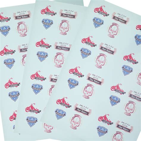 Custom Waterslide Decals in Your Design (A4 Sheet)