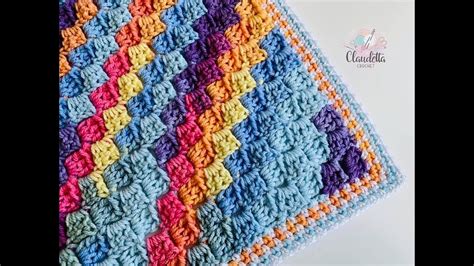 CROCHET easy and quick BABY BLANKET. C2C Crochet for Beginners