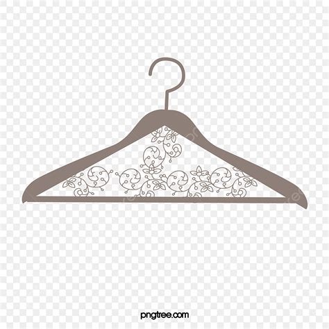 Cute Hanger White Transparent, Cartoon Cute Brown Hanger Illustration, Hanger Clipart, Hanger ...