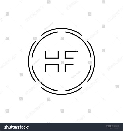 Hf Logo Design Vector Template Initial Stock Vector (Royalty Free ...