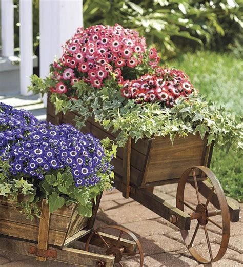 22 Wooden Wheelbarrow Garden Decor Ideas You Cannot Miss | SharonSable