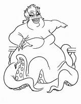 Disney Ursula Coloring Pages Free Printable PDF sketch template