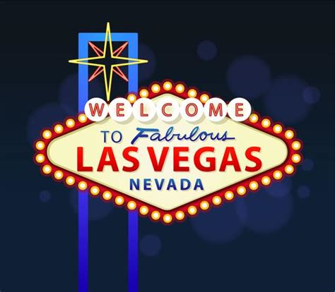 Welcome To Las Vegas Sign 491861 Vector Art at Vecteezy