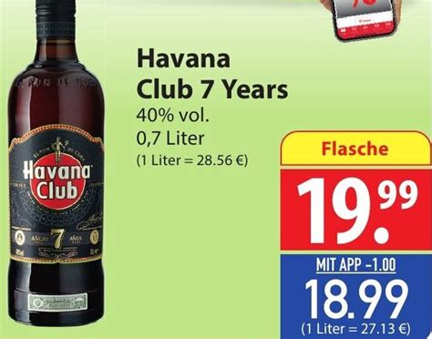 Havana Club 7 Years 0,7 Liter Angebot bei Famila Nord Ost
