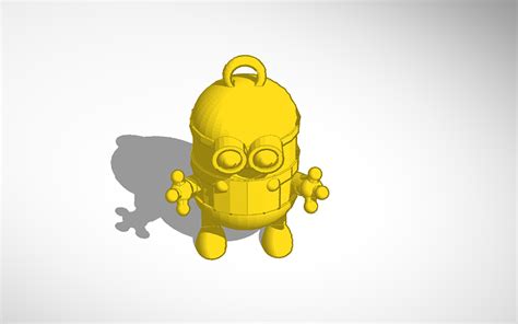 3D design Minion Keychain - Tinkercad