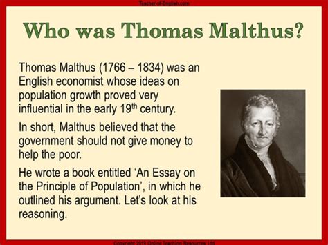 A Christmas Carol (GCSE) Thomas Malthus | Teaching Resources