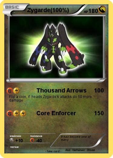 Pokémon Zygarde 100 59 59 - Thousand Arrows - My Pokemon Card