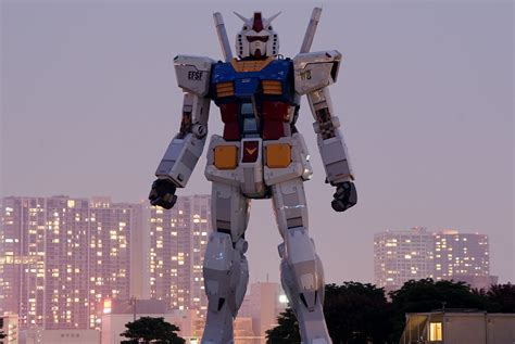 A Giant Gundam Robot Arrives In Tokyo