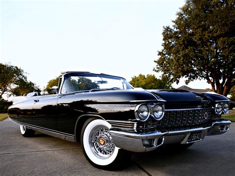 Cadillac Eldorado Convertible black road classic old motors roof cars wallpaper | 3840x2880 ...