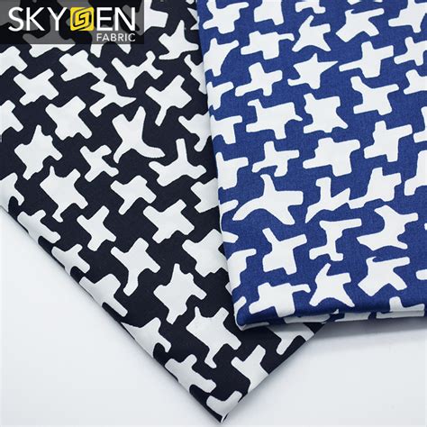 Abstract Print Cotton Fabric Sateen Weave - Wholesale Shirt Fabric, Shirting Fabric - Skygen Fabric