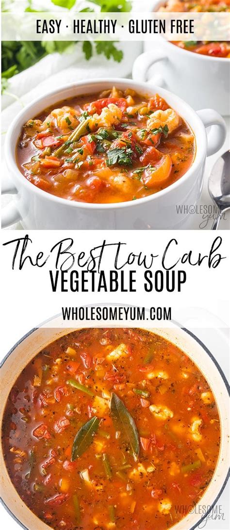 THE BEST KETO LOW CARB VEGETABLE SOUP RECIPE - Delish Food