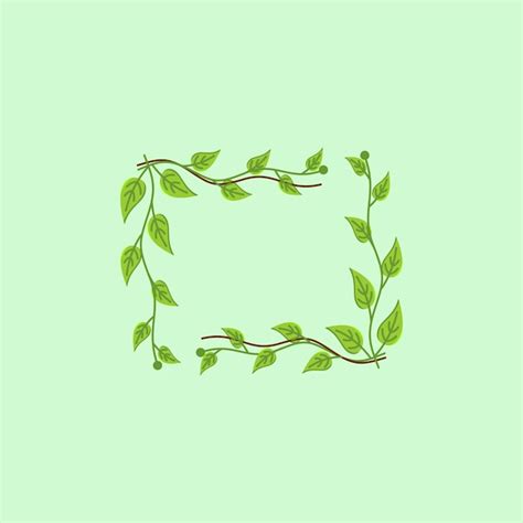 Premium Vector | Leaf Frame Design