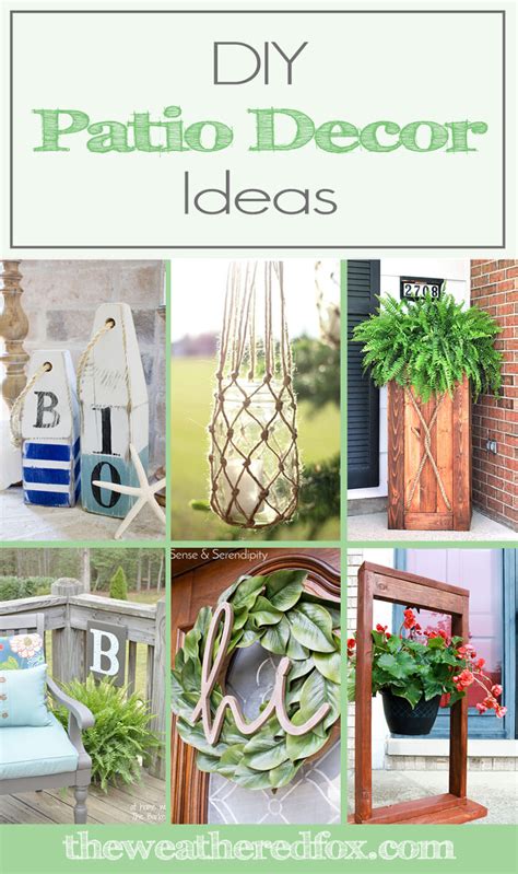 DIY Patio Decor Ideas to Spruce Up Your Exterior - The Weathered Fox