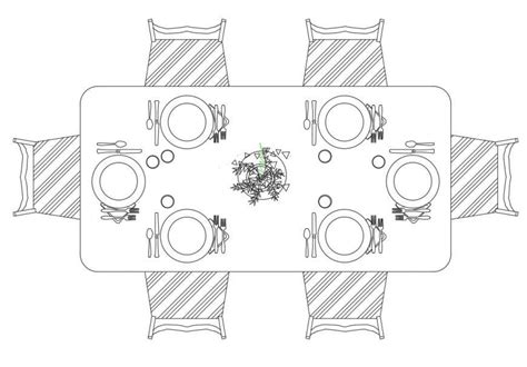 Dynamic dining table top view elevation cad drawing details dwg file - Cadbull