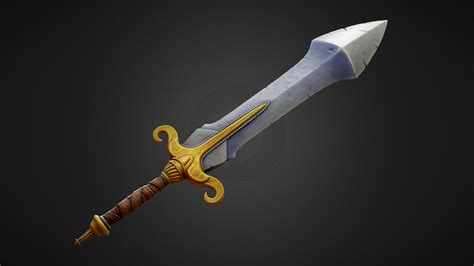 Stylized Sword - Gameready - Buy Royalty Free 3D model by Lillya [29fa4a6] - Sketchfab Store