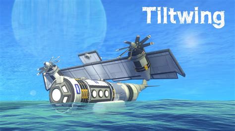 KSP: Tiltwing VTOL Flying Base to LAYTHE! - YouTube