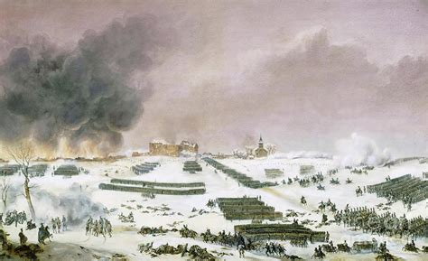 Campaign Of Prussia And Poland, Battle Of Eylau Attack Of The Cemetery Painting by Jean Antoine ...