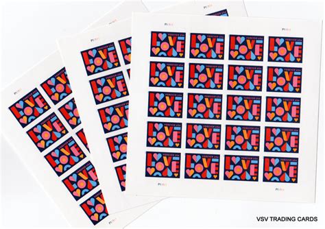 Free: 60 - USPS Forever Love Stamps on 3 sheets, Good for Weddings ...