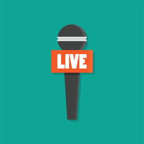 Microphone news flat style 14275358 Vector Art at Vecteezy