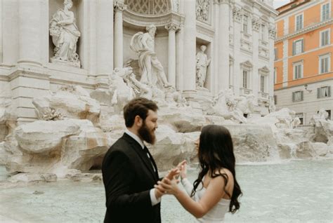 Trevi Fountain Wedding Rome | Emma + Jayce | Silvia Poropat Weddings