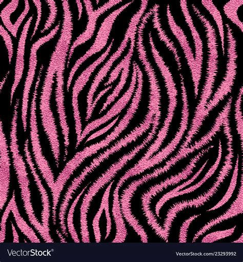 Seamless pink zebra skin pattern glamorous zebra Vector Image